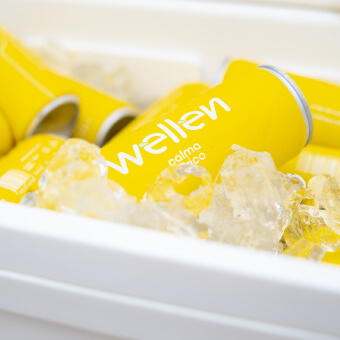 hielera con latas wellen